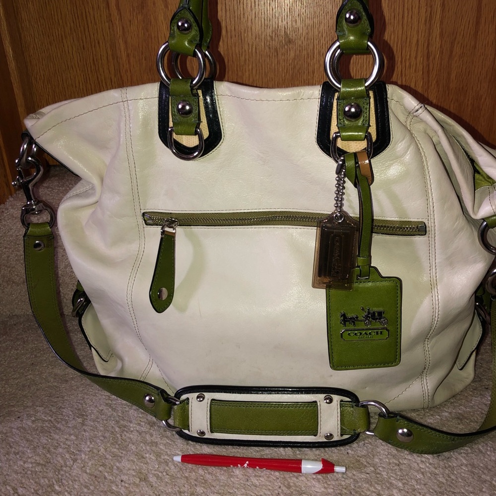 Coach Creme Large Leather Tote